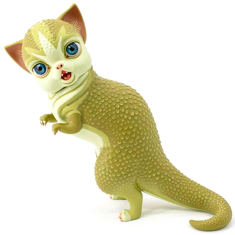 Green Dinokitty by Mab Graves