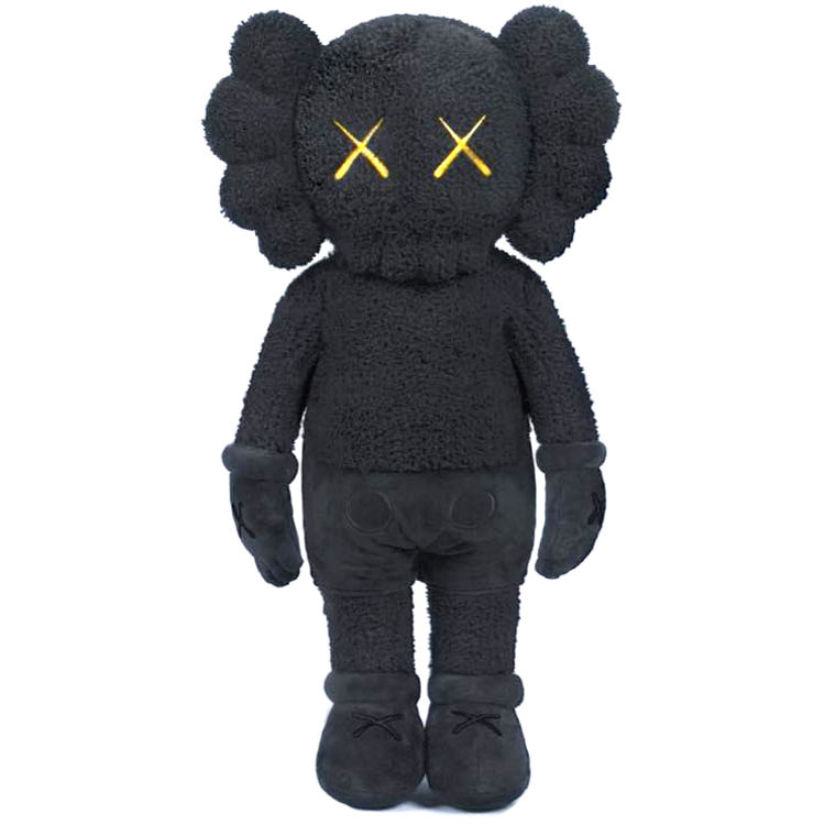 20" Black Companion Plush : Kaws Holiday by Kaws (Brian Donnelly)