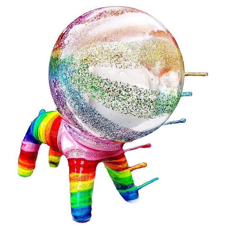 Cosmic Wind Space Dog by Josh Mayhem