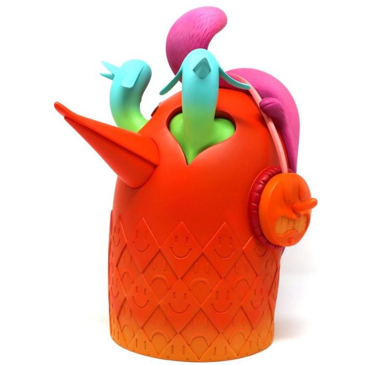 Orange Beastie Head by Alëxone Dizac
