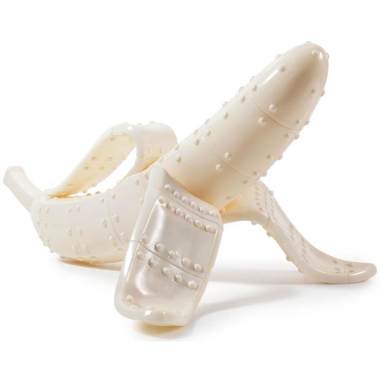 White Mecha Banana by Frank Kozik