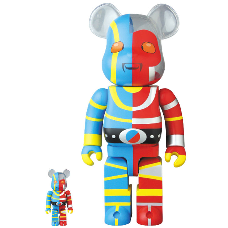 100% & 400%  Android Kikaider Be@rbrick Set by Shotaro Ishinomori