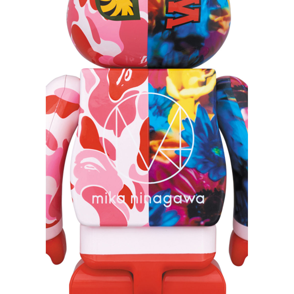 100% & 400% Pink Shark Camo X Mika Ninagawa Be@rbrick (Set)