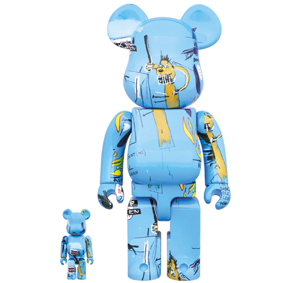 100% + 400% Jean-Michel Basquiat #4 Be@rbrick (Set)