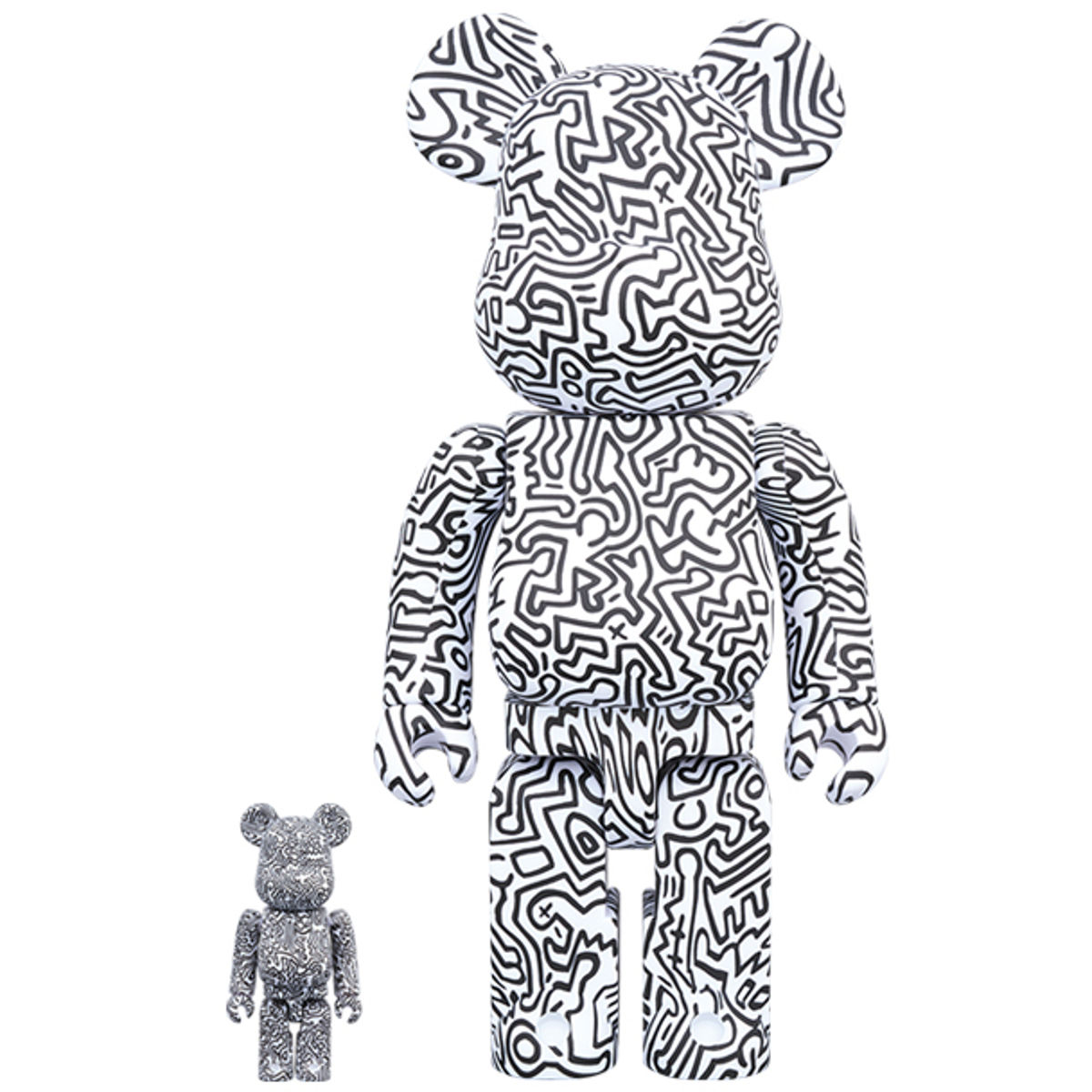 100% + 400% Keith Haring #4 Be@rbrick (Set)
