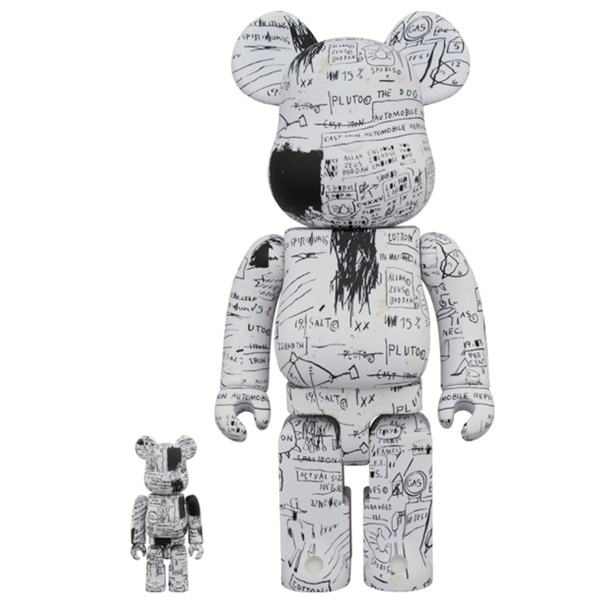 100% + 400% Jean-Michel Basquiat #3 Be@rbrick (Set)