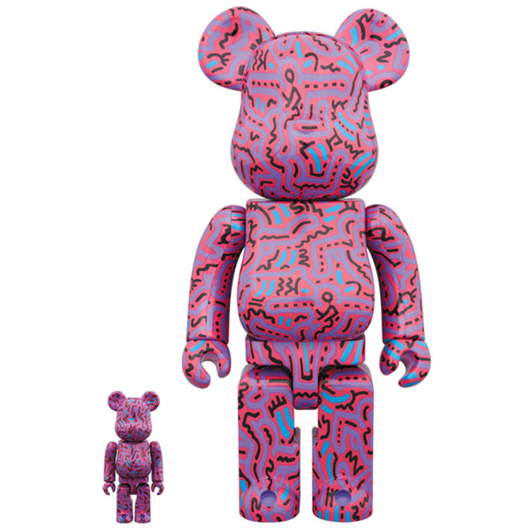 100% + 400% Keith Haring #2 Be@rbrick (Set) by Keith Haring