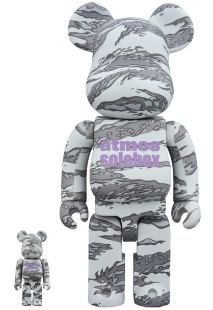 MEDICOM TOY - BE@RBRICK atmos solebox 100％ &amp; 400％ 100% + 400% Atmos x Solebox Bearbrick created by Atmos