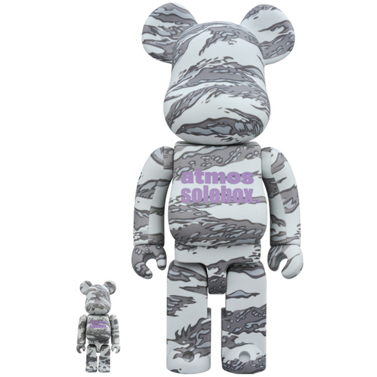 100% + 400% Atmos x Solebox Bearbrick by Atmos