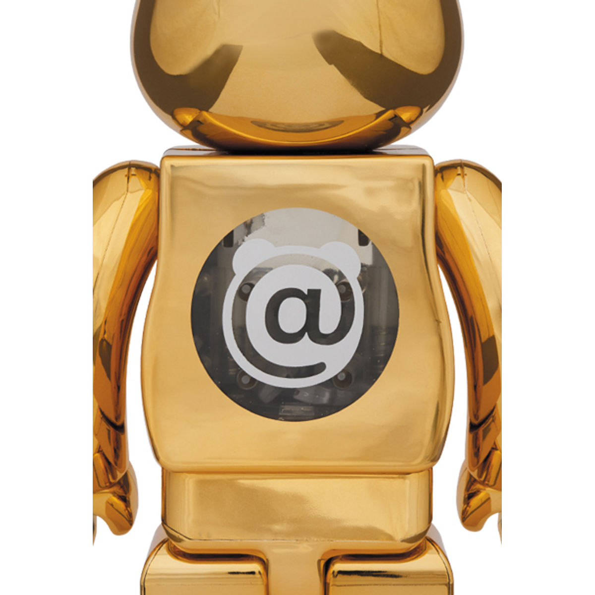 100% + 400% Atmos Gold Chrome Be@rbrick (Set)