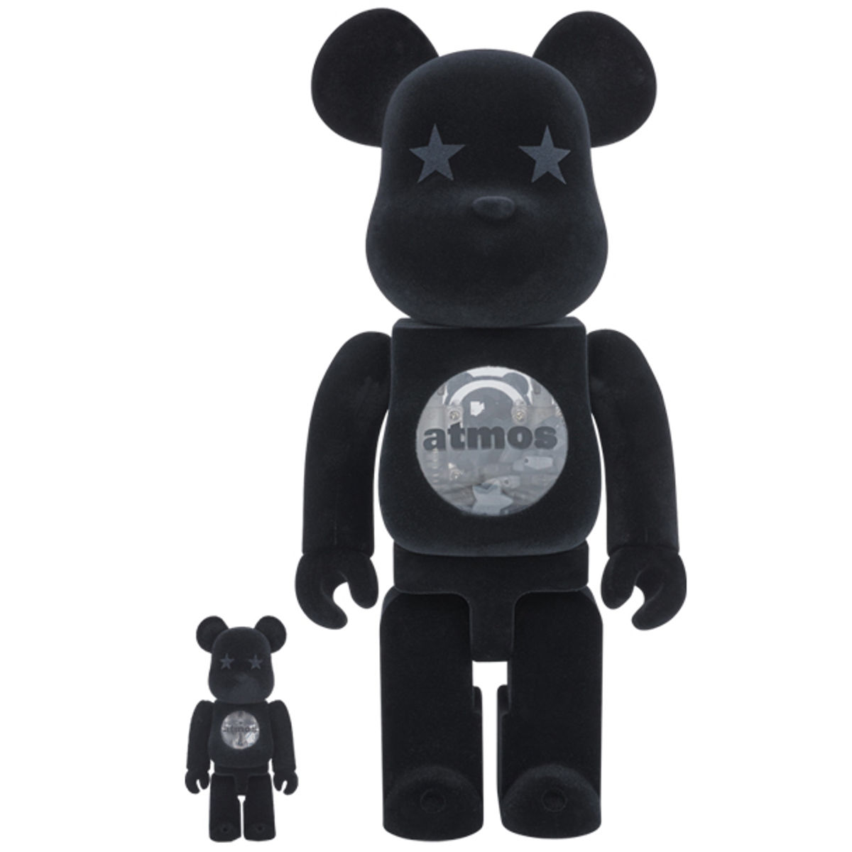 100% + 400% Atmos Black Be@rbrick (Set)