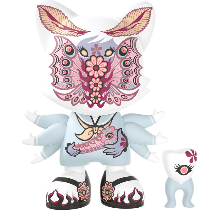 8" White Lotus SuperJanky by Junko Mizuno