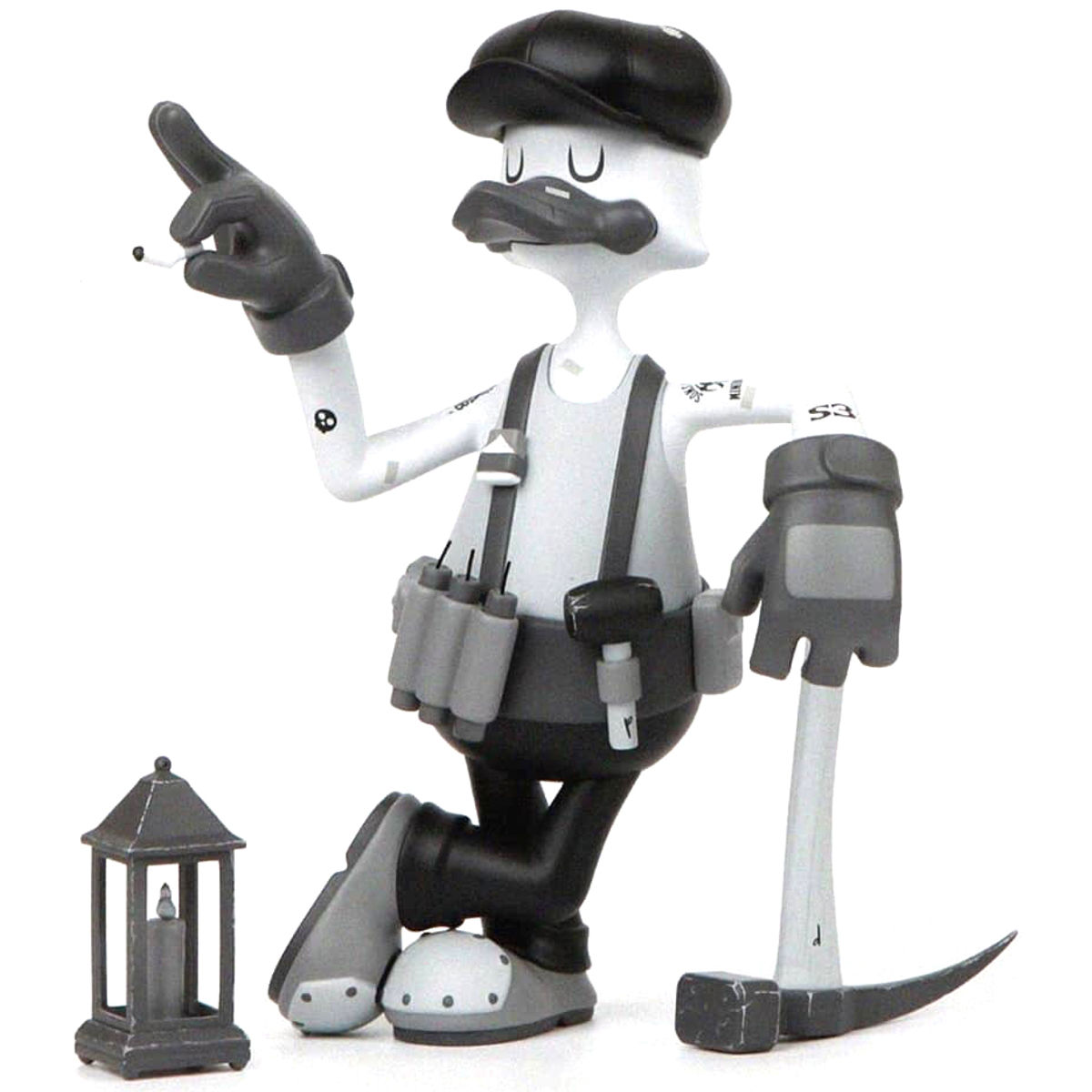 Monochrome Mineworker Pedro