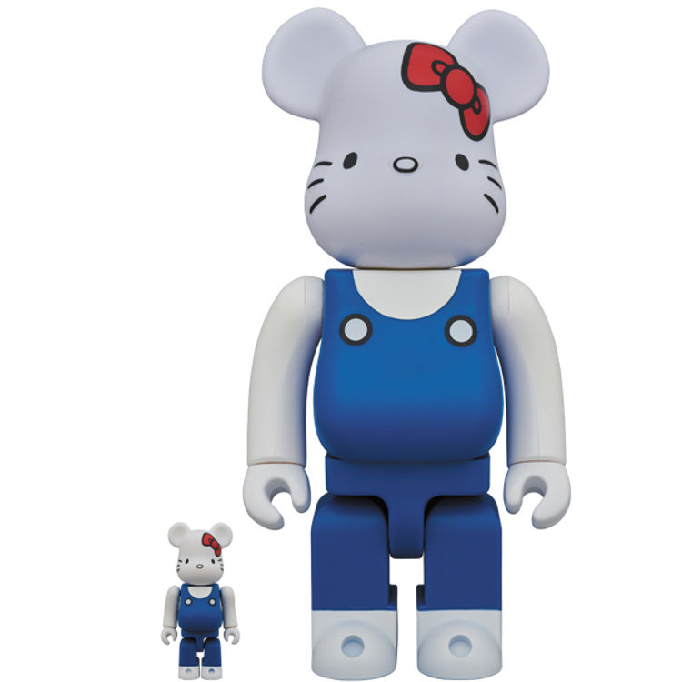 100% + 400% 45th Anniversary Hello Kitty Be@rbrick (Set) by Sanrio