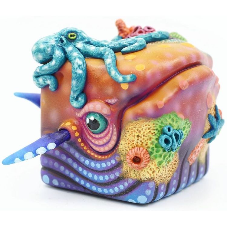 Sunrise Whale Cube by MP Gautheron