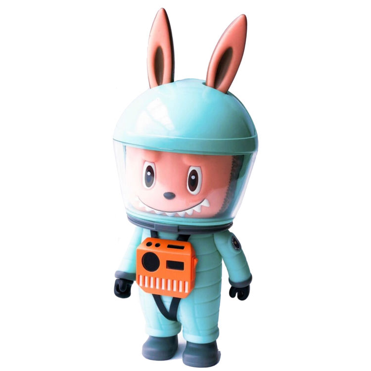 Teal Labubu Astronaut by Kasing Lung