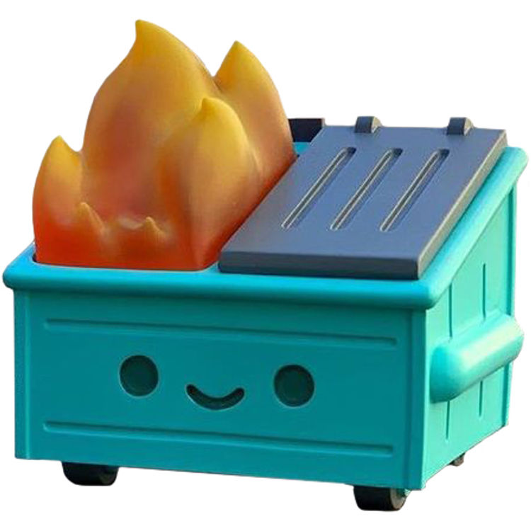 Dumpster Fire (Resin) by 100% Soft