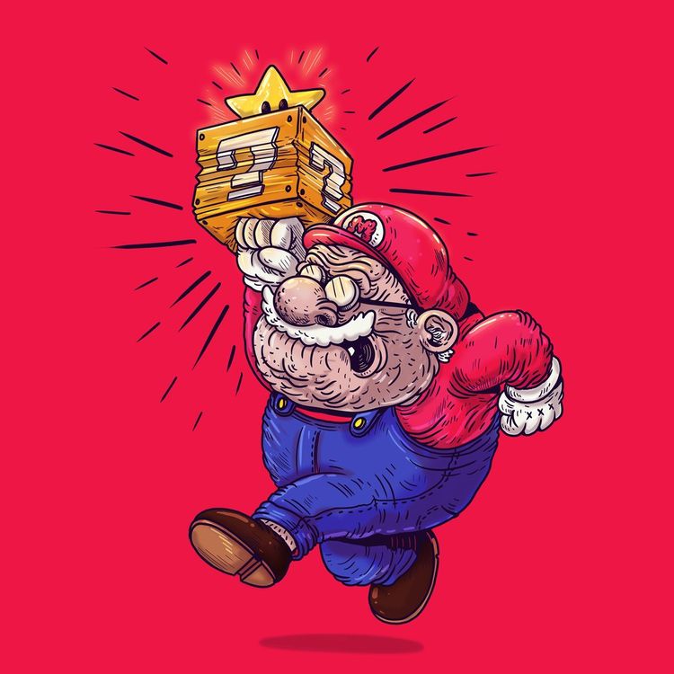 Old Mario by Alex Solis