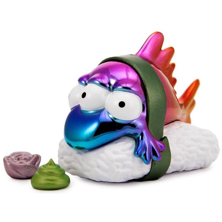 Rainbow Chrome Blinky the Fish Nigiri (NYCC '19) by Matt Groening