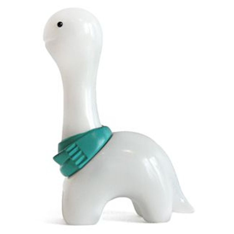 Wool - White + Blue-Green muffler by Chima Group