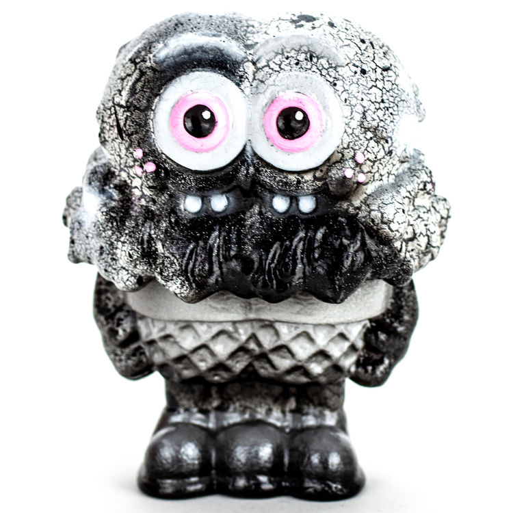 Black Crackle Mr. Melty by Buff Monster