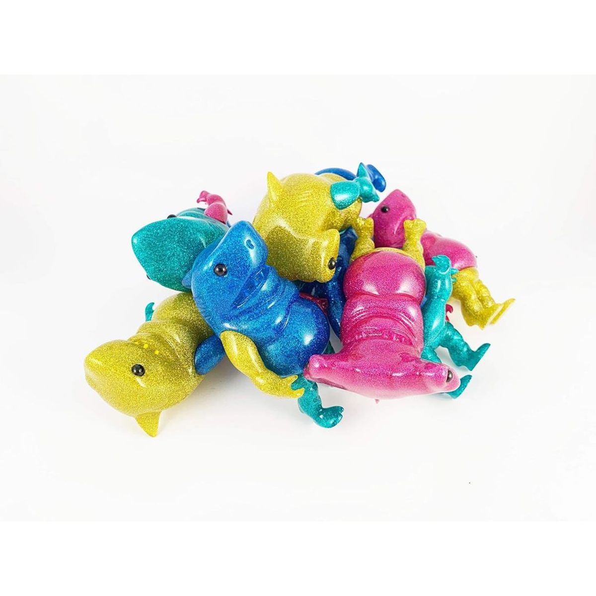 Glitter Mixed Parts Shark Boy