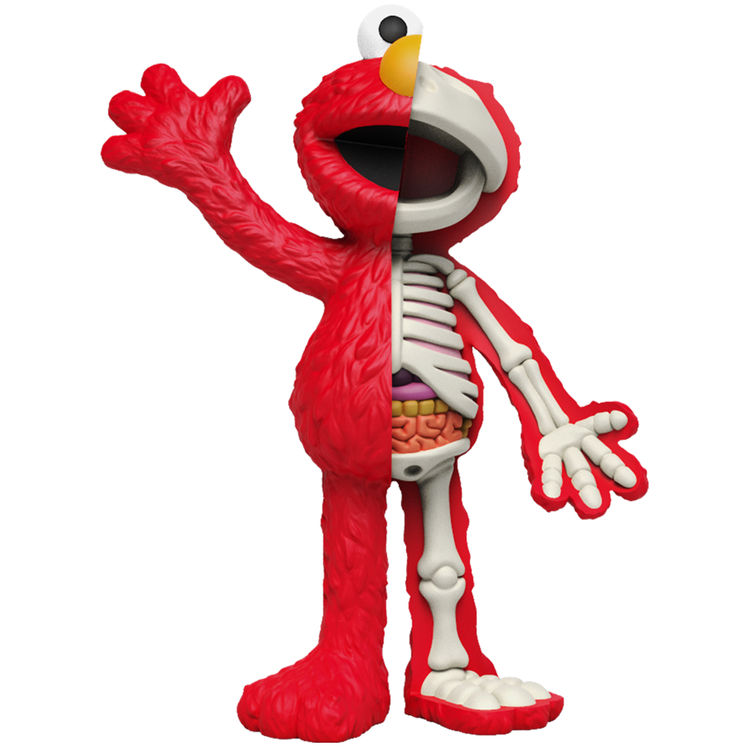 4" XXRay Sesame Street : Elmo by Jason Freeny