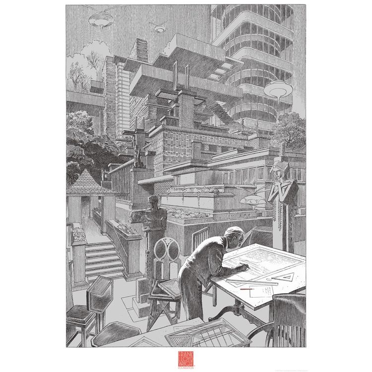 FLW by François Schuiten