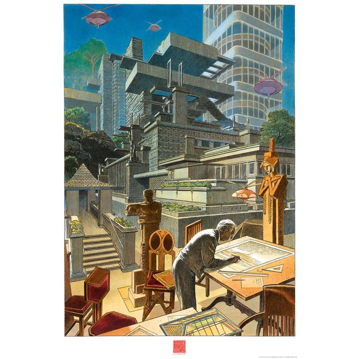 FLW (Archival Pigment Variant)