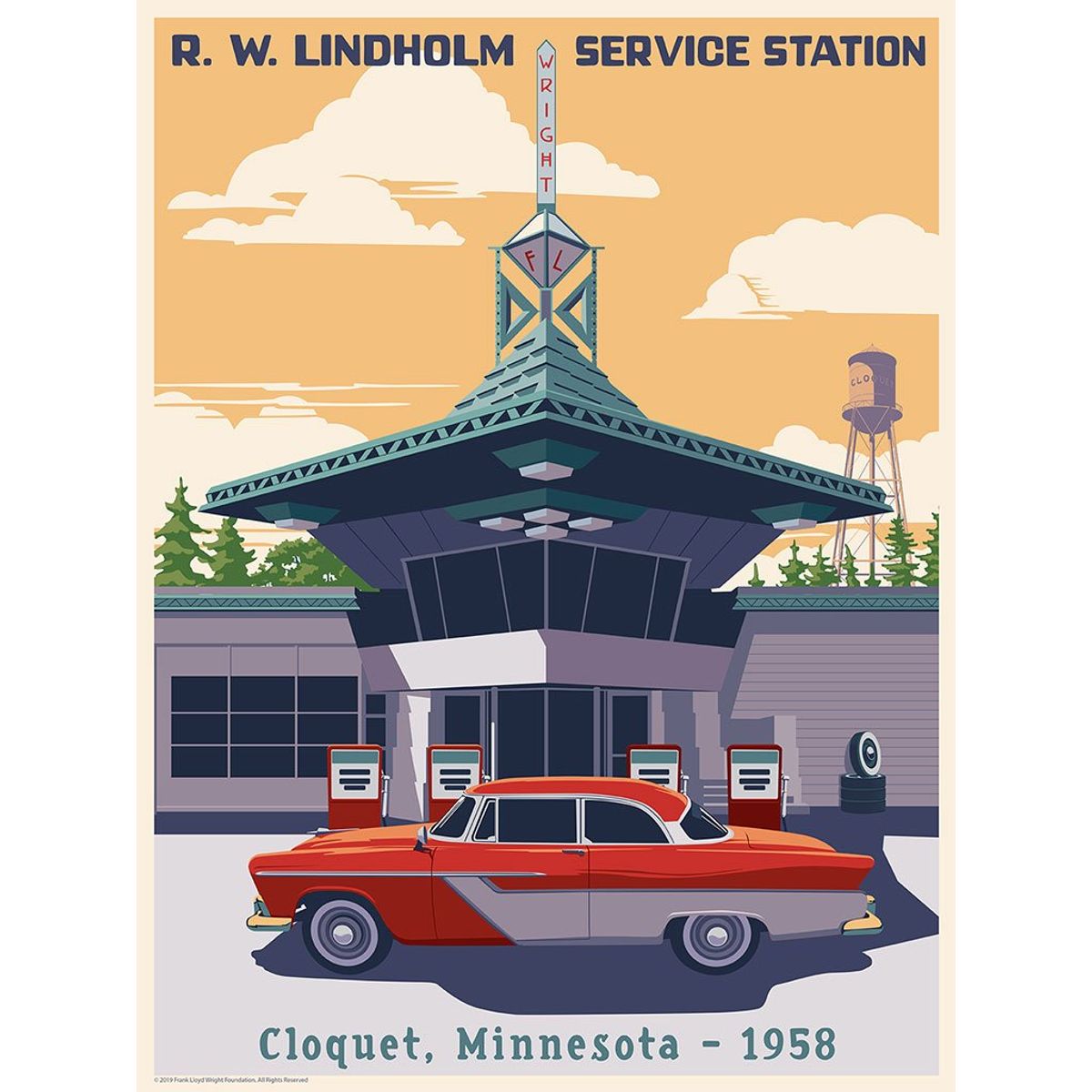 Lindholm Oil Company Service Station
