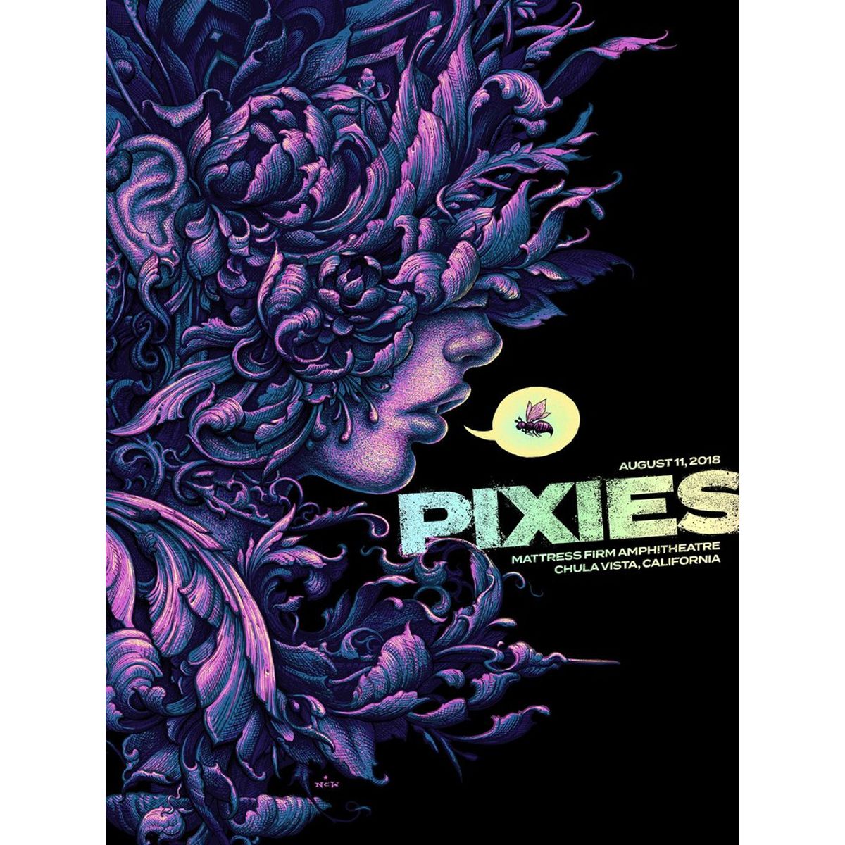 Pixies – Chula Vista, CA 2018 (Rainbow Foil Variant)