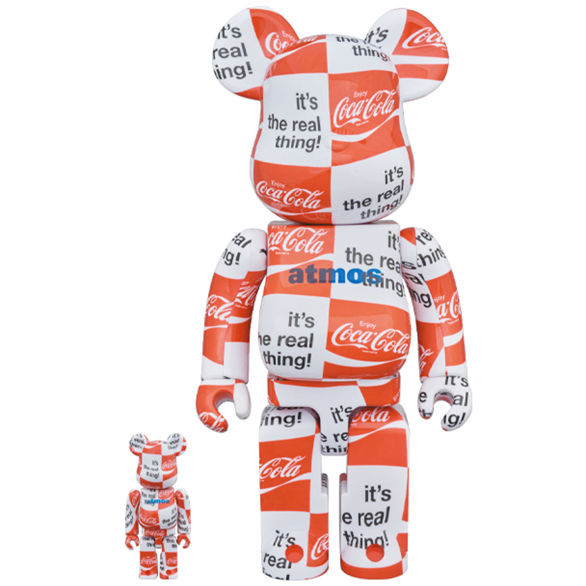 100% + 400% Atmos x Checkboard Coca-Cola Be@rbrick (Set)