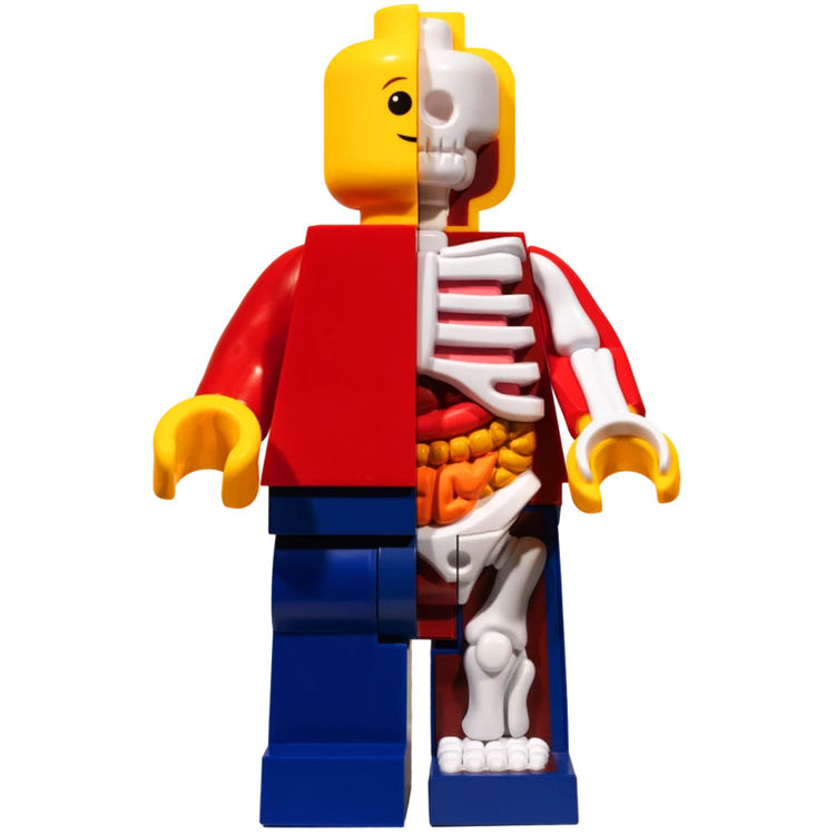 21" Supersized Micro Anatomic Junior by Jason Freeny