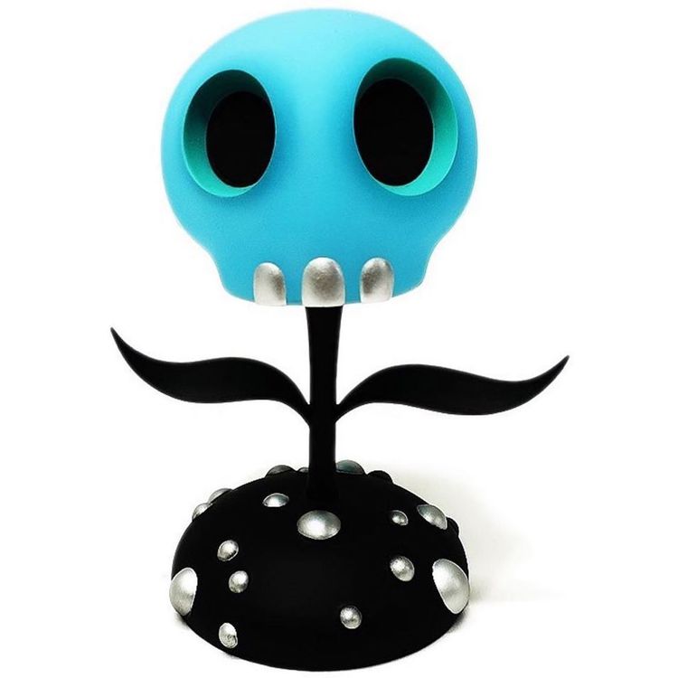 5" Blue Glow Skull Flower (Dcon '19) by Tara McPherson