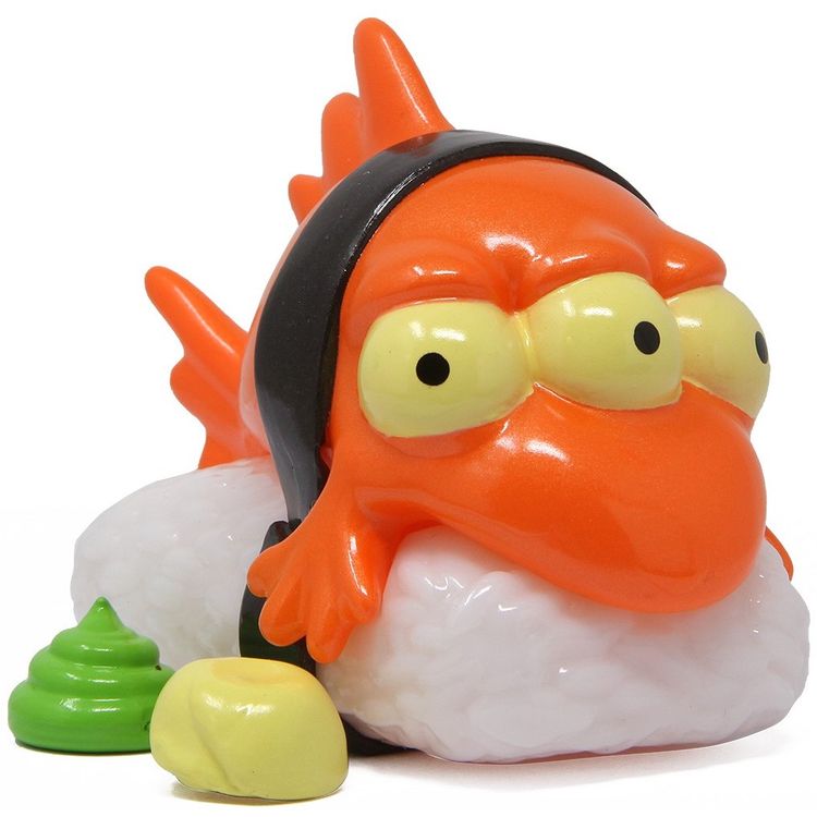 Blinky the 3 eyes fish (orange) by Matt Groening