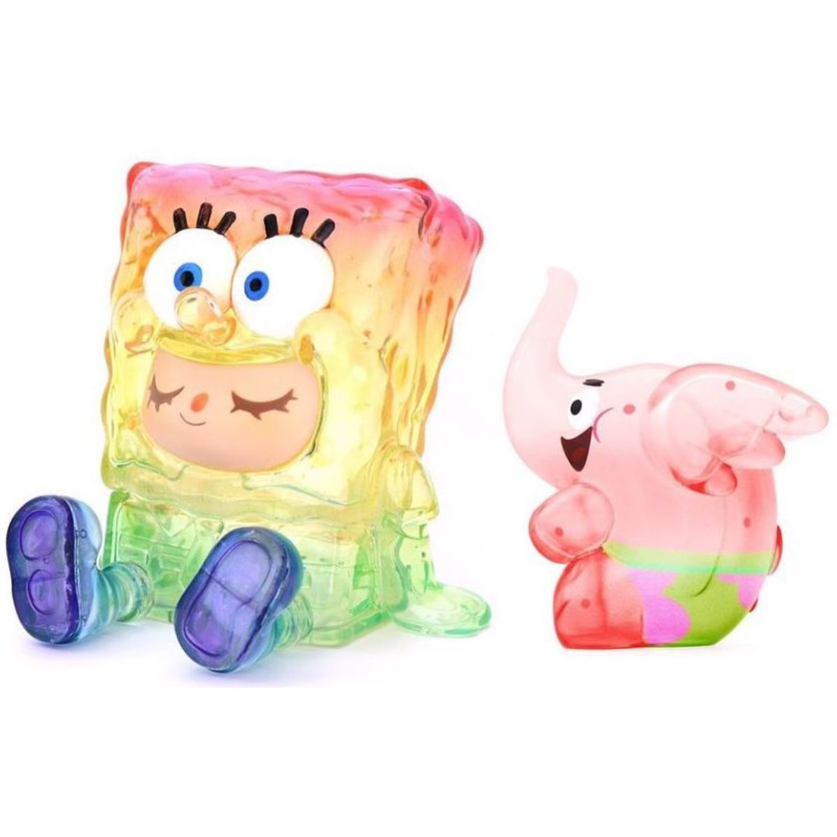 Spongebob x Greenie & Elfie Rainbow Clear