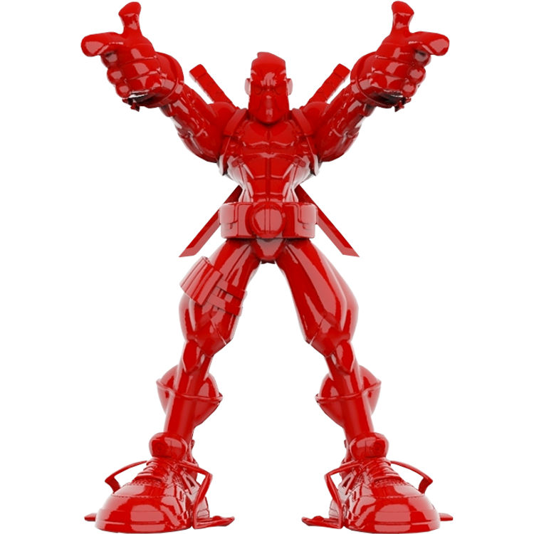 42" Giant Gloss Red Wade by Marvel