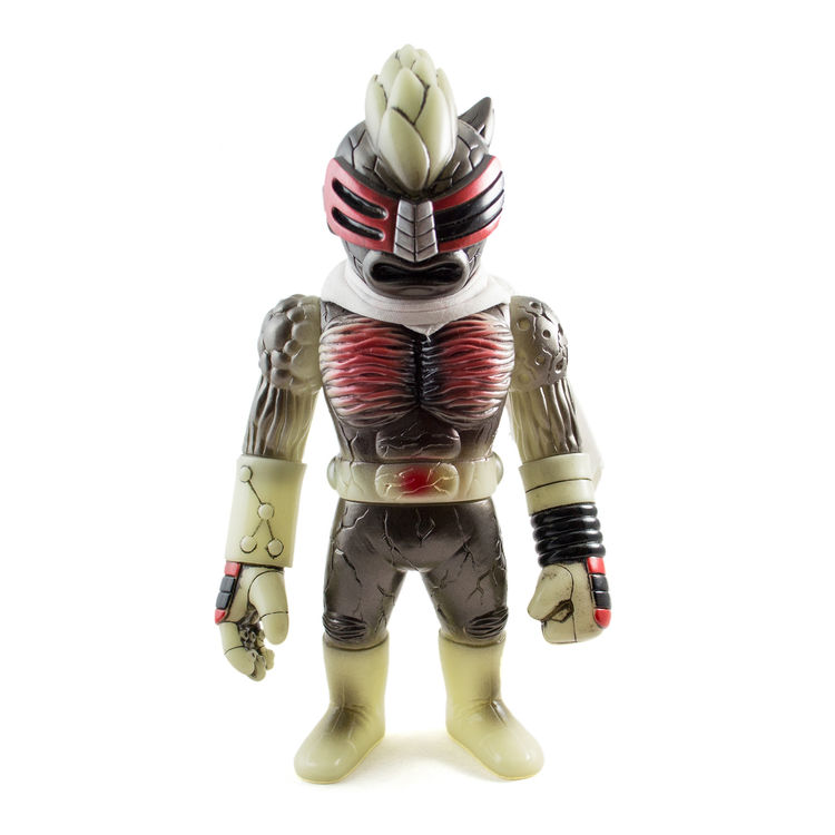 Next Man [phosphorescent molding / black meta / white scarf] by Real X Head (Mori Katsura)