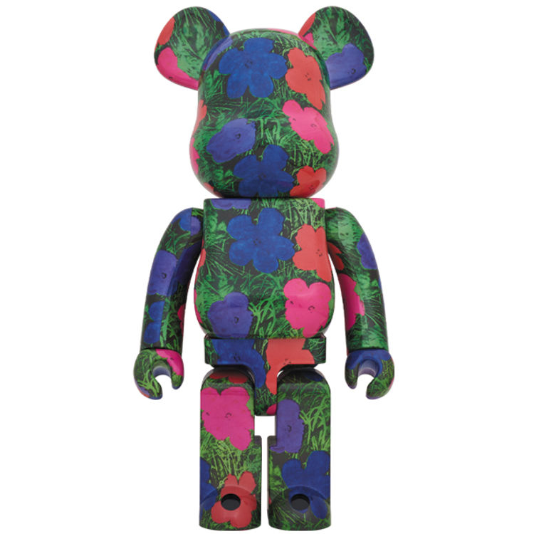 1000% Flowers Be@rbrick by Andy Warhol