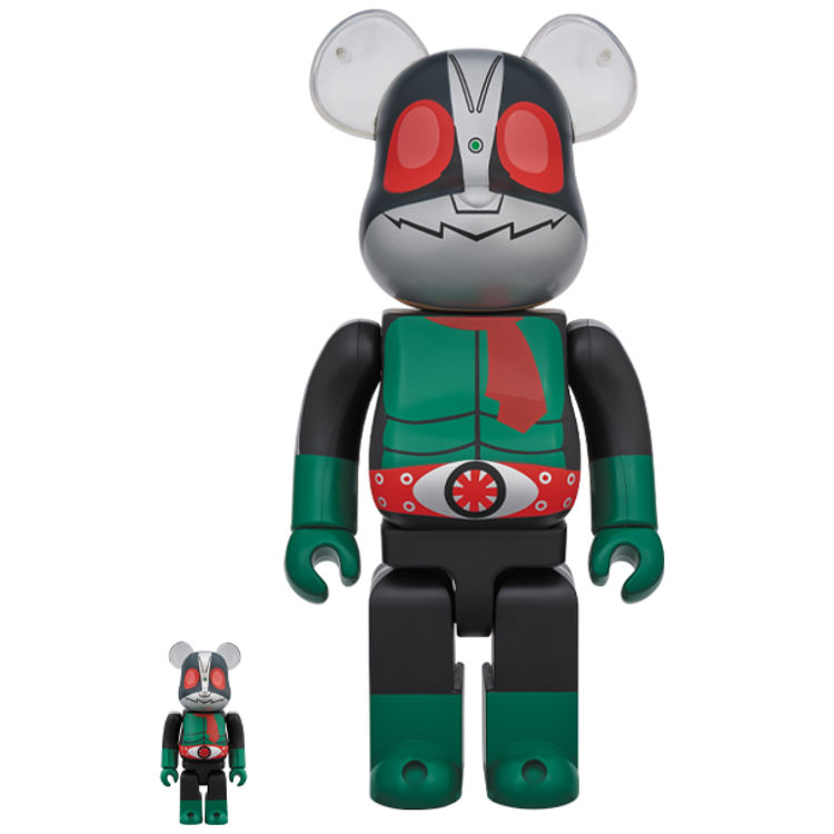 100% + 400% 仮面ライダー旧2号 Be@rbrick (Set) by Shotaro Ishinomori