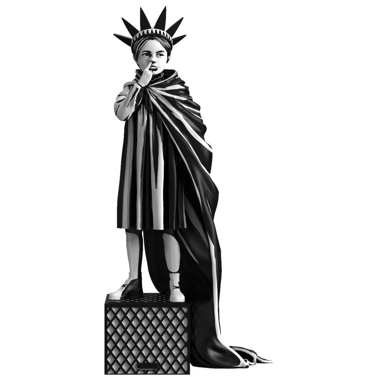 Liberty Girl by Banksy (Brandalised)
