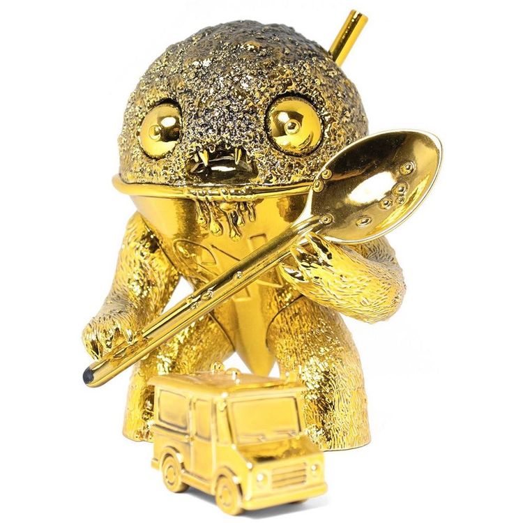 All Gold Chrome Abominable Snowcone by Jason Limon