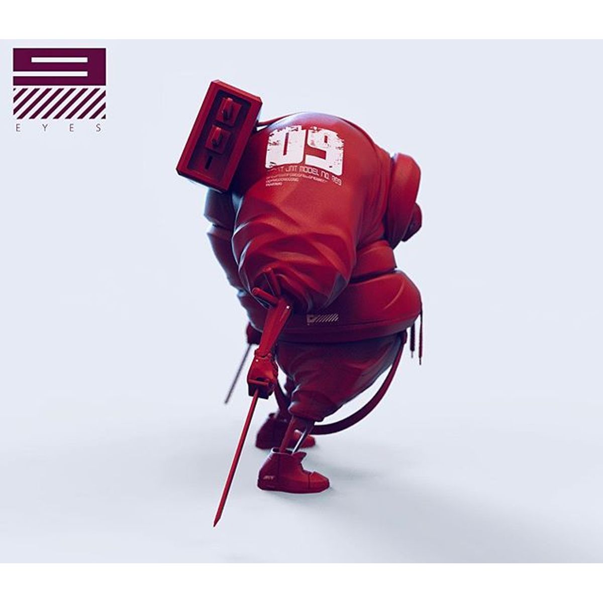 6" Red Master 9 Eyes