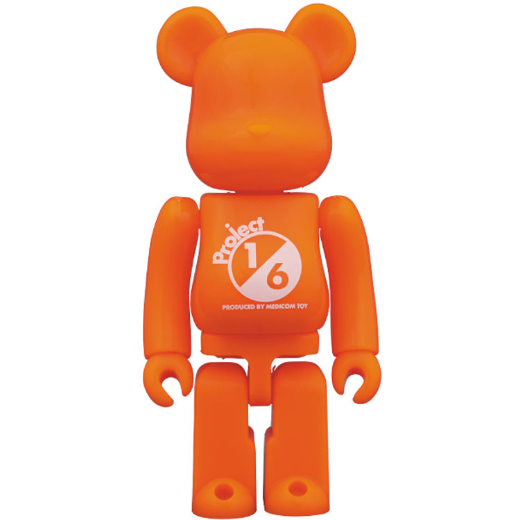 Orange Basic Be@rbrick 'Project 1/6' by Medicom