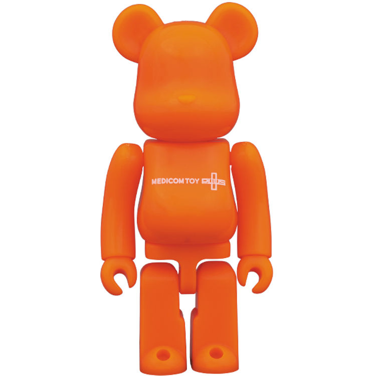 Orange Basic Be@rbrick 'Medicom Toy Plus' by Medicom