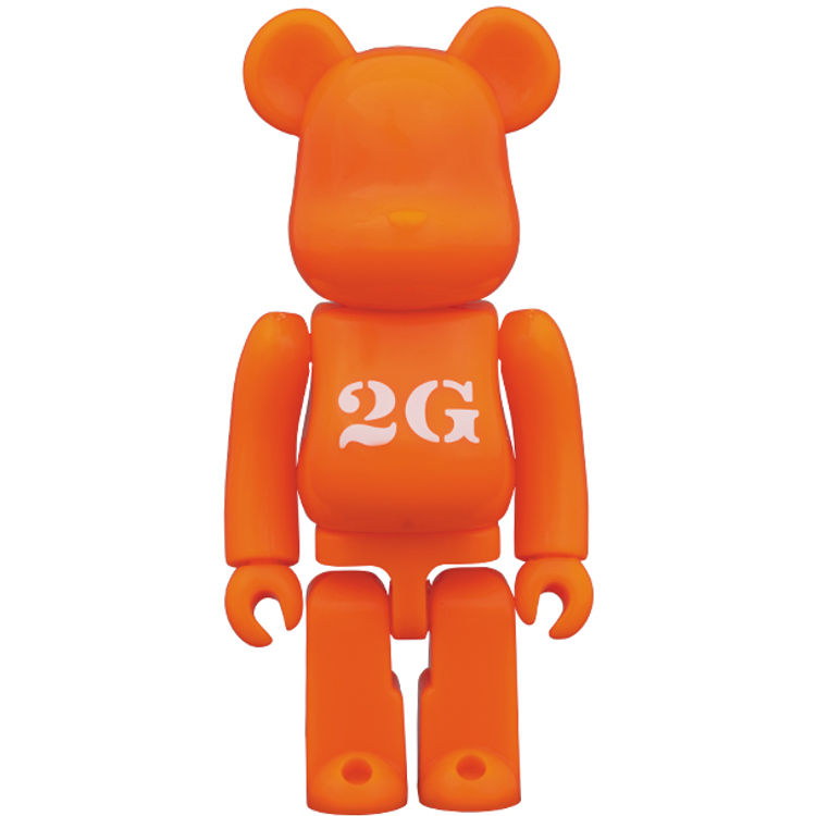 Orange Basic Be@rbrick '2G' by Medicom