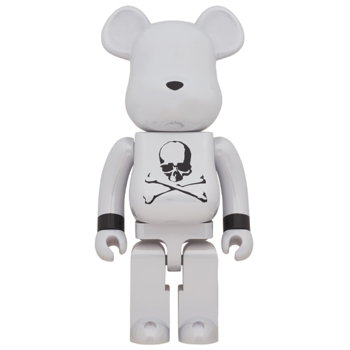 1000% White Chrome Mastermind Japan Be@rbrick