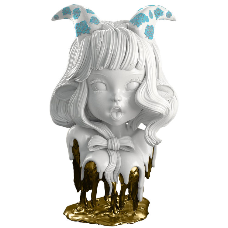 White & Blue Capricorn by Camilla d'Errico