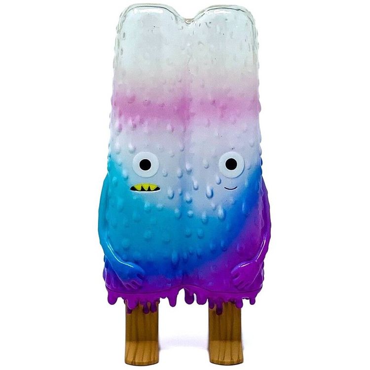 Clear White Blue Purple Popsicle Mon by 16M Design