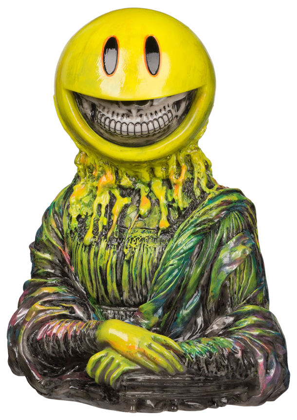 りゅう　ロンイングリッシュ　Mona Lisa Grin Green Mona Lisa Grin created by Ron English